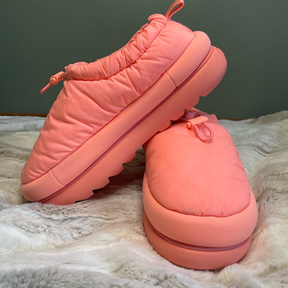UGG Coral Pink Quilted Slide Slippers - Picture 4 of 11